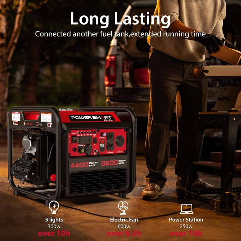 PowerSmart 4400-Watt Portable Generator with Inverter Technology, CO Sensor, RV Ready, DL5040C