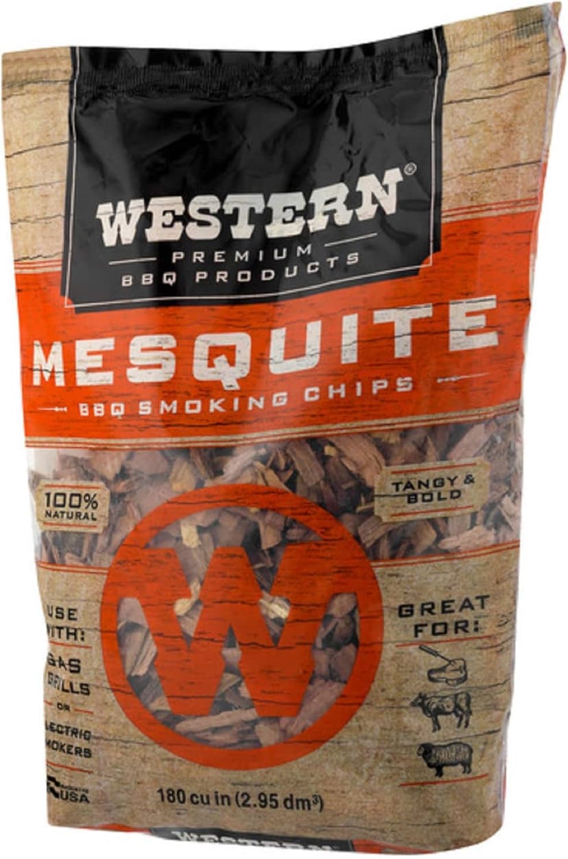 Masterbuilt MB20070210 Analog Electric Smoker with 3 Smoking Racks, 30 inch, Black & Western Premium BBQ Smoking Chips, Mesquite BBQ