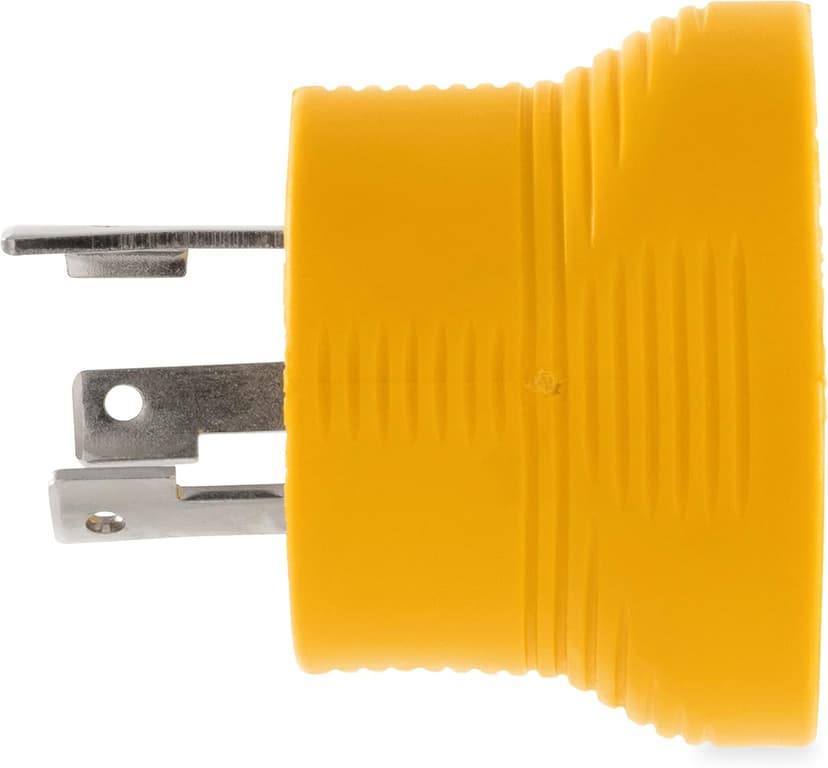 Camco Power Grip Camper/RV Generator Adapter | Features a Heavy-Duty 30 Amp Locking Male and Female Connection | Rated for 125 Volts / 3750 Watts (55333)