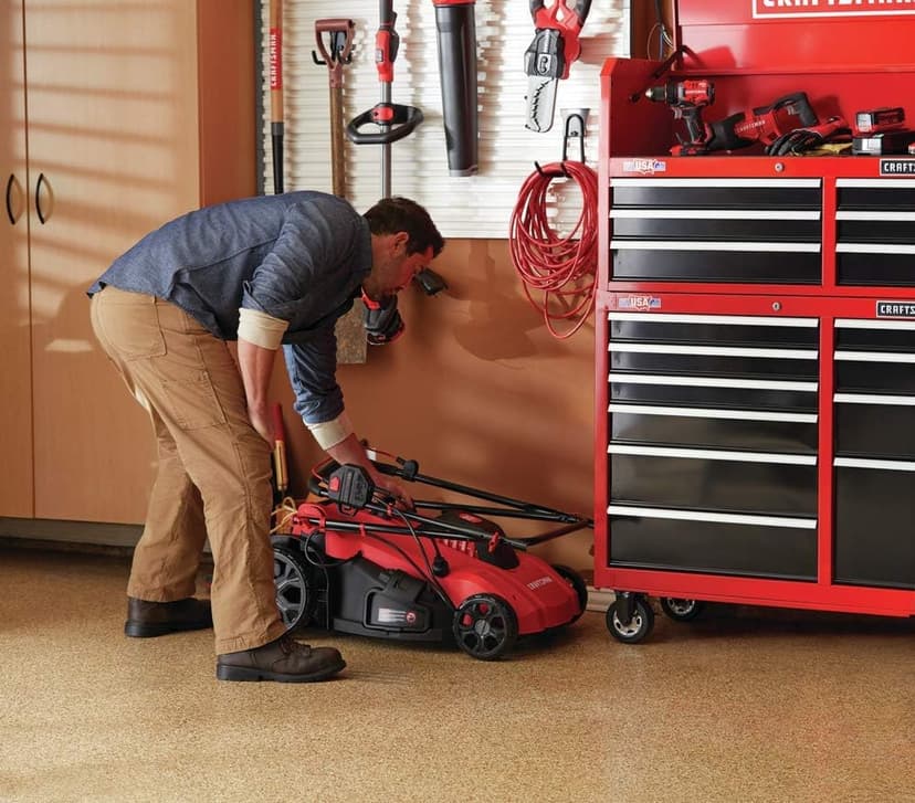 CRAFTSMAN Electric Lawn Mower, 20-Inch, Corded, 13-Ah (CMEMW213), Red
