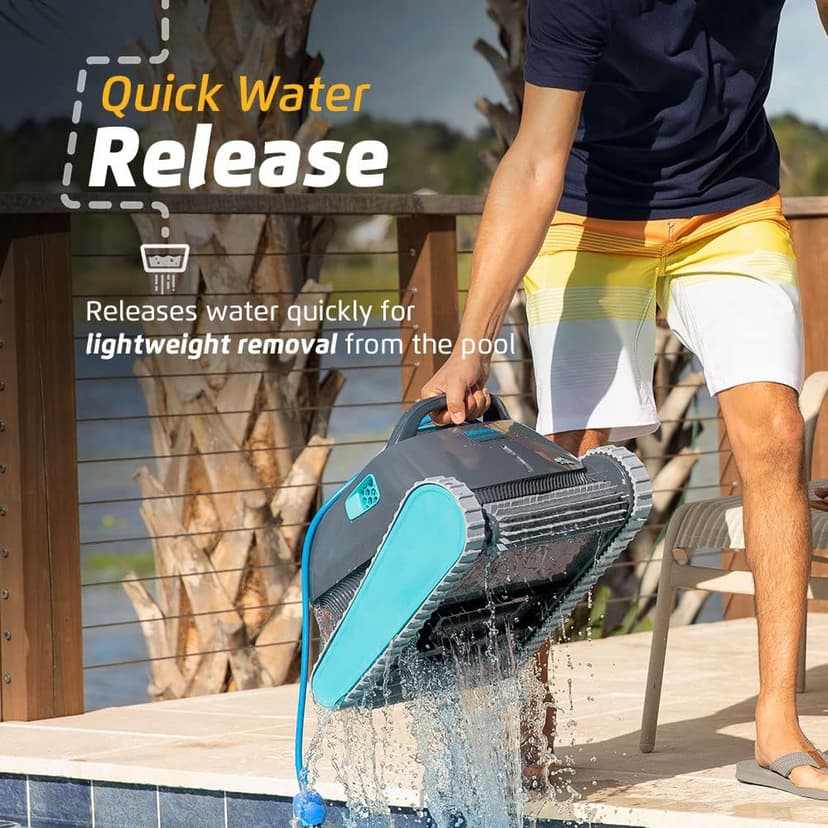 Dolphin Advantage Ultra Automatic Robotic Pool Vacuum Cleaner, Wall Climbing, Waterline Scrubber Brush, Top Load Filter, Ideal for In-Ground Pool Types Upto 50 FT in Length