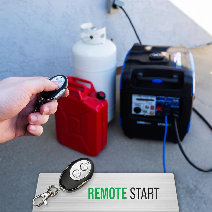 DuroMax XP7000iH 7,000-Watt Dual Fuel Portable Digital Inverter Generator - Gas & Propane, Remote Electric Start, RV & Emergency Ready