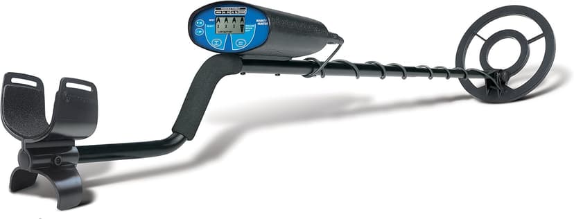 Bounty Hunter Quick Silver Metal Detector for Adults and Kids with Free Pinpointer – Lightweight Design, Target ID, and Discrimination for Coins, Relics, and Jewelry Detection
