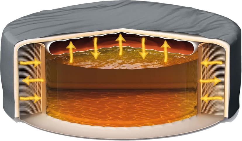 INTEX 28429EP PureSpa Plus Bubble Massage Spa Set: Includes Energy Efficient Spa Cover – 2 Contoured Headrest – LED Light – 4 Person Capacity – 77" x 28"