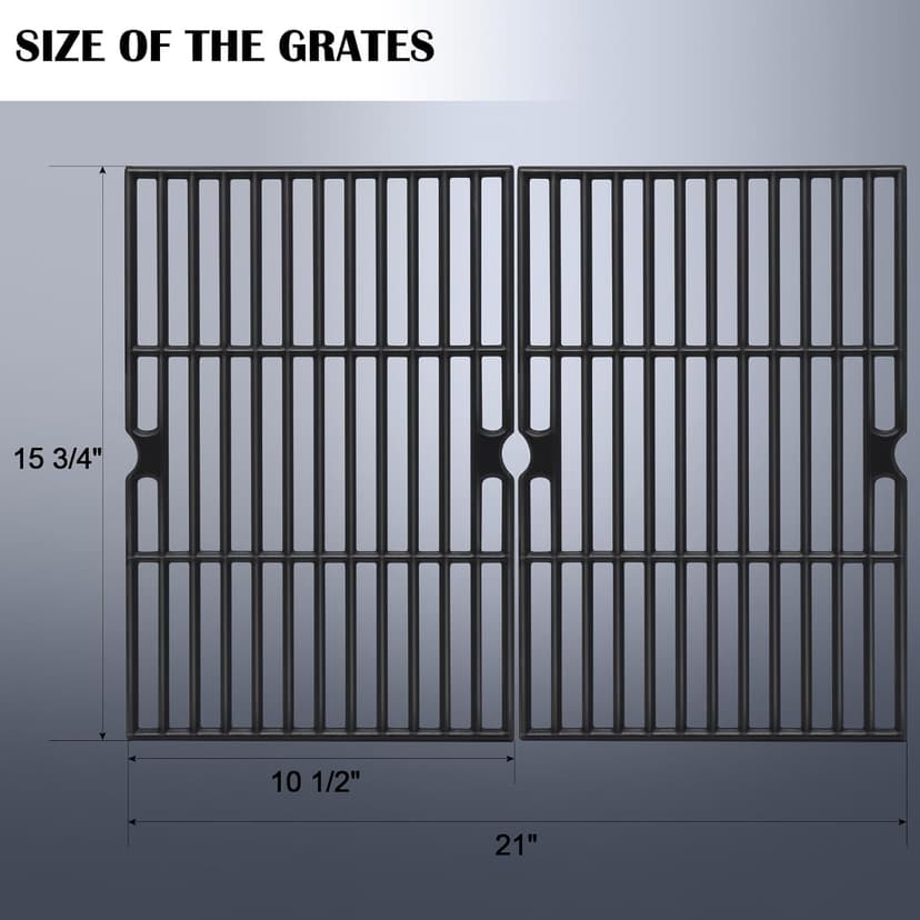 Grill Grates Kits for Dyna Glo Grill Replacement Parts 2 Burner, Dynaglo DGF350CSP, DGF350CSP-D, Heat Tent Plates, Burner Tubes and Cooking Grates for Dyna Glo 2 Burner Gas Grill Replacement Parts.