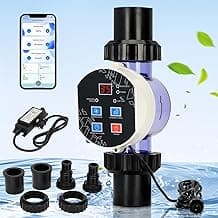Smart Saltwater Pool Chlorinator System for Up to 12,000 Gallons, Chlorine Generator With App Remote Control, Salt Generating System With Digital Panel