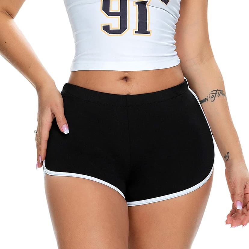Women's Sexy Booty Shorts Retro Dolphin Shorts Sports Yoga Gym Running Hot Pants
