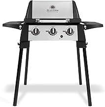 Broil King Porta-Chef 320 Portable Propane Gas Grill - Tabletop 3-Burner BBQ