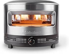 Solo Stove Pi Prime - Gas Pizza Oven with Cordierite Stone Cooking Surface - Demi-Dome Design - Wide-Mouthed Opening - Stainless Steel