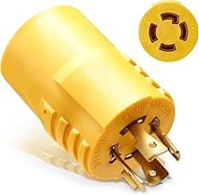 20Amp to 30Amp Adapter , L14-20P to L14-30R Twist Lock Adapter ,20 Amp 125/250V to 30 Amp Generator Plug for RV, Campsites, Household,Emergency Backup