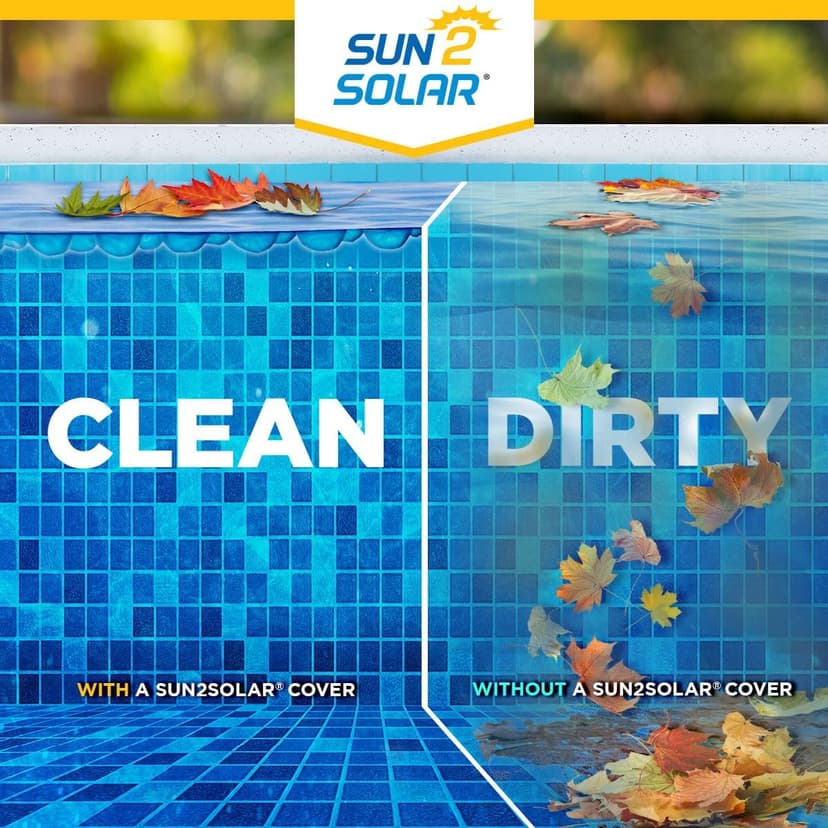 Sun2Solar Blue 18 ft Round Pool Solar Cover | 800 Series | Heat Retaining Blanket for Above Ground & Inground Swimming Pools | Use The Sun's Natural Energy to Heat Pool | Bubble Heating Blankets