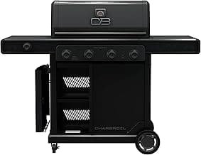 Char-Broil® Pro Series™ with Amplifire™ Infrared Technology 4-Burner Propane Gas Grill Cabinet with Side Burner, Black - 463281024