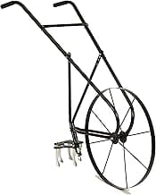 EarthWay 6500 High Wheel Tubular High Wheel Cultivator with Comfort Handle with 3- Position Adjustable, Quick Change Implements, and 24 Inch Steel Wheel