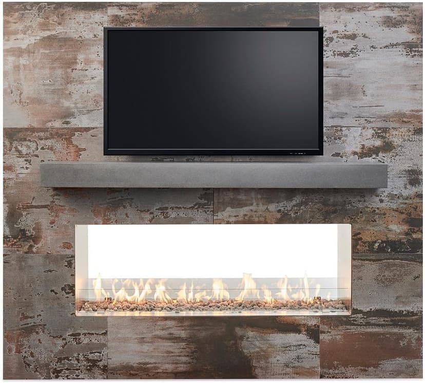 The Outdoor GreatRoom Company Linear Ready to Finish See-Through Fireplace (RSTL-40MLP), Spark Ignition, 40-Inch, Propane