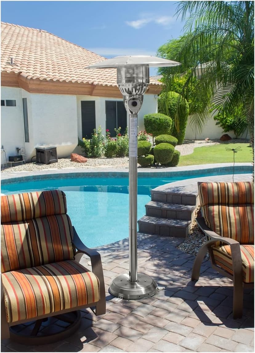 Hiland NG-WSS Tall Natural Gas Patio Heater,