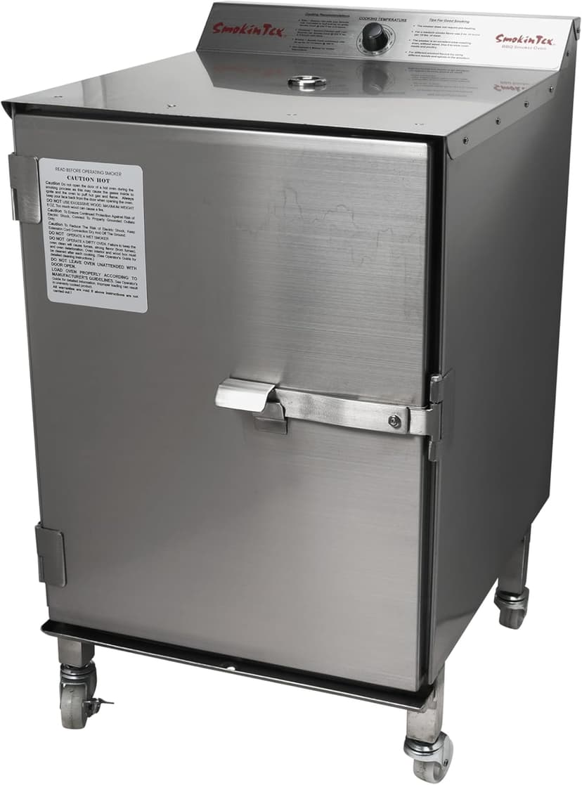 SmokinTex Pro 1400 Electric Smoker - Spacious & Insulated Stainless Steel Smoker with 700W Heating, Digital Temperature Control for BBQ, Jerky, Vegetables - Indoor/Outdoor