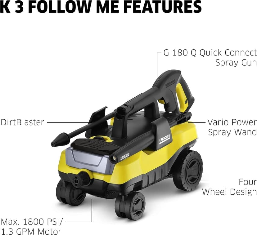 Karcher K3000 1800 psi Electric 1.3 gpm Pressure Washer