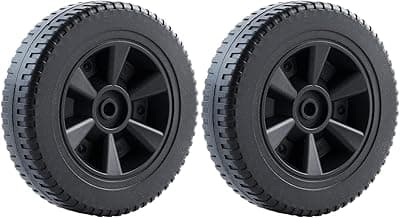 7 Inch 70-05-104 DGF493BNP DGH474CRP Wheels Replacement Parts for Dyna Glo Grill Wheels DGF510SBP DGH450CRP DGH450CRP-D DGH450CRP-D DGB494SPB Plastic Black Gas Grill Wheel Replacement 2 pcs