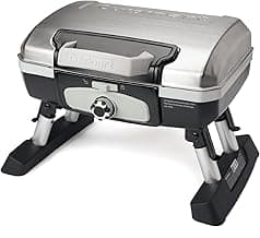 Cuisinart CGG-180TS Petit Gourmet Portable Tabletop Gas Grill, Stainless Steel