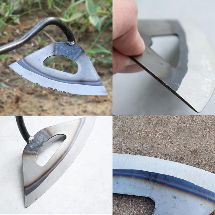 All-Steel Hardened Hollow Hoe,Garden Hoes for Weeding,Hollow Hoe for Gardening,Hoe Garden Tool,Garden Hoe for Backyard Weeding, Loosening, Farm Planting 2