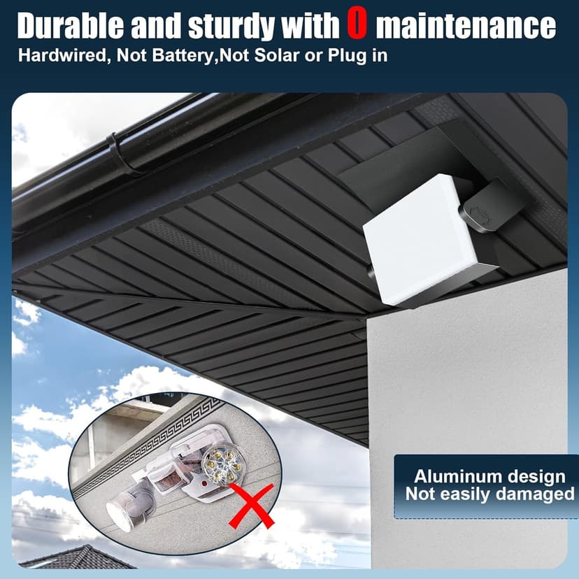 40W LED Outdoor Wall Lights, 5000K Water Resistant Exterior Wall Pack Light, 360 ° Adjustable Head Flood Wall Lighting Self-Developed Security Commercial Wall Mount Fixture for Yard Porch