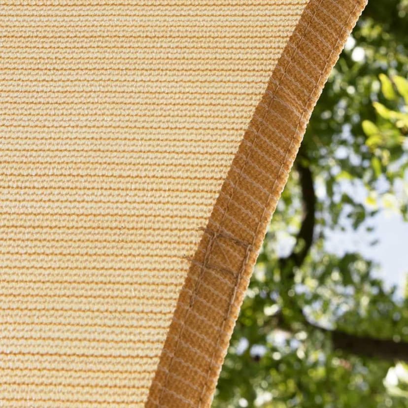 Amgo 14'x14' Beige Square Sun Shade Sail Canopy Awning, UPF50+ AGTAPS14, 95% UV Blockage, Water & Air Permeable, Commercial and Residential, 3 Years Warranty (We Make Custom Size)