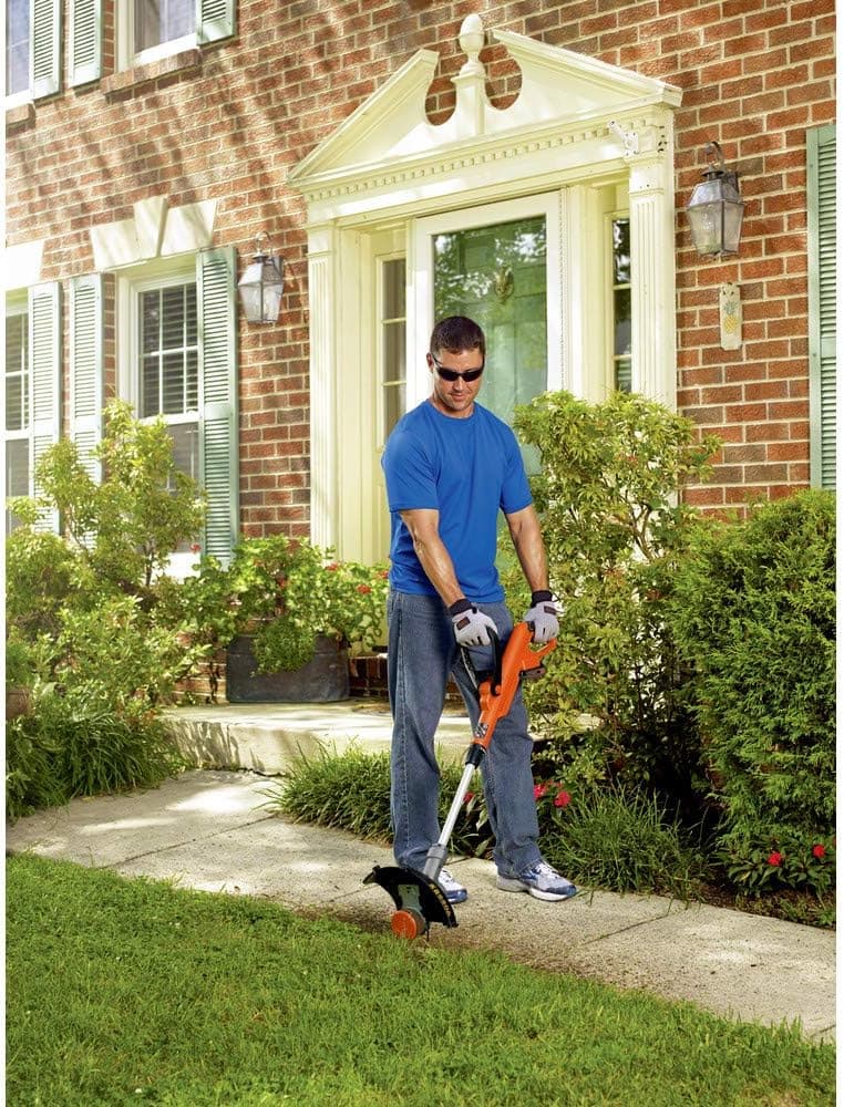 BLACK+DECKER 20V MAX Cordless String Trimmer, 2 in 1 Trimmer and Edger, 12 Inch, Battery Included (LST300)