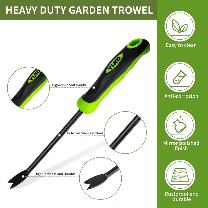 Dandelion Weed Puller Tool, Heavy Duty Weeding Tool with Ergonomic Handle Garden Weed Remover Tool for Planting, Flower and Vegetable Care in Lawn Garden Yard