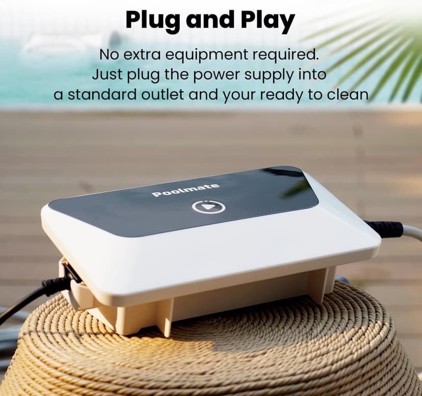 Hydro 4 Pool Robot, Pool Vacuum for Inground and Aboveground Pools, Floor, Wall and Waterline Cleaning and Scrubbing, Smart WiFi and Blutooth App Control, 50' Cord, Large Top Load Fine Filter Basket