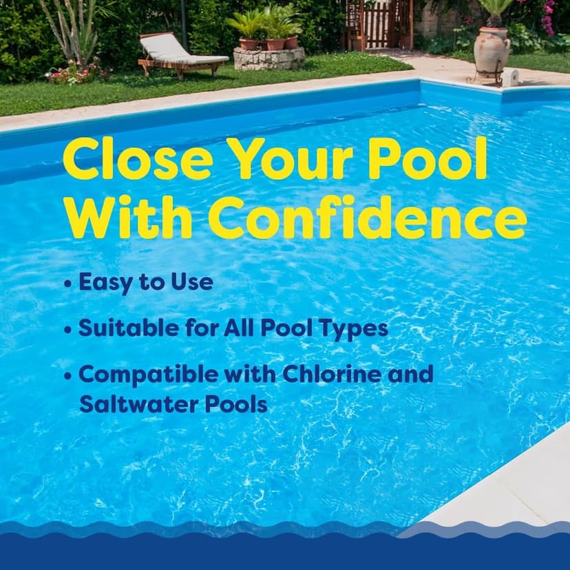 In The Swim Pool Closing Kit - Winterizing Chemicals for Above Ground and In-Ground Pools - Up to 15,000 Gallons