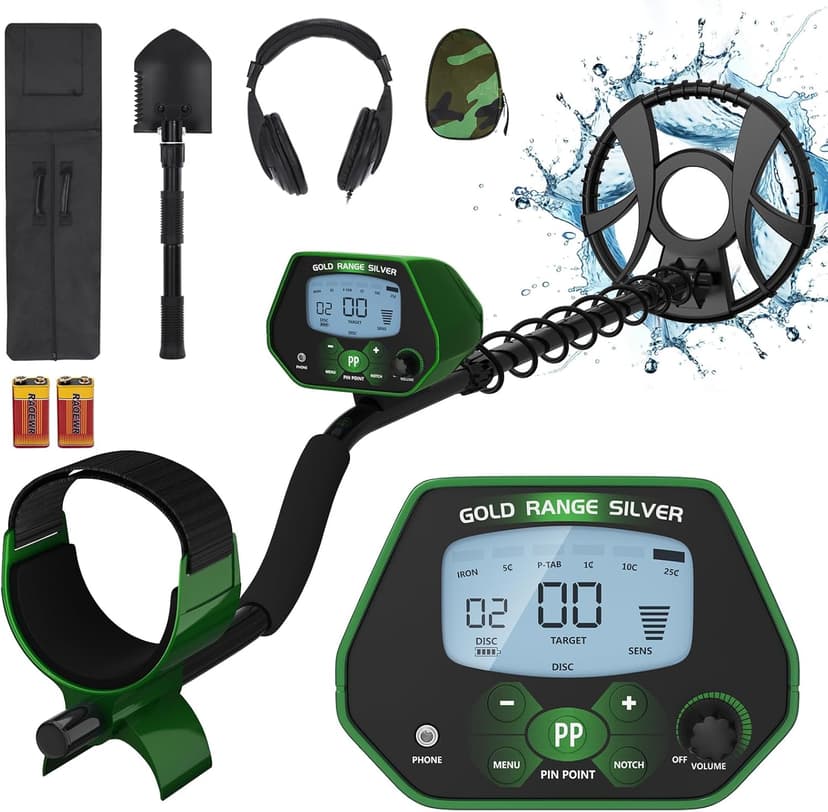 Housiwill Metal Detector, Metal Detector for Adults Professional with LCD Display, IP68 Waterproof Metal Detector, 4 Professional Mode with Higher Accuracy DSP Chip