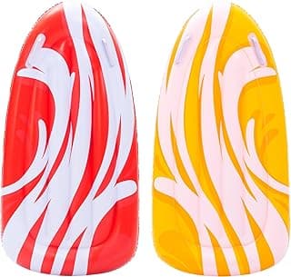 JOYIN 2 Pack Inflatable Body Boards for Water Slides, Body Board for Slip Slide, Swimming Pool Floating Learn to Swim, Summer Water Fun Toy for Kids and Toddlers
