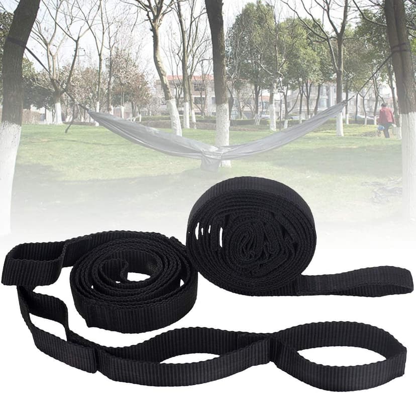 2Pcs Hammock Straps - Hammock Tree Straps Set,No Stretch Suspension System Kit,200cm Adjustable Outdoor Tree Hanging Yoga Tied Rope Belt for Camping Hiking