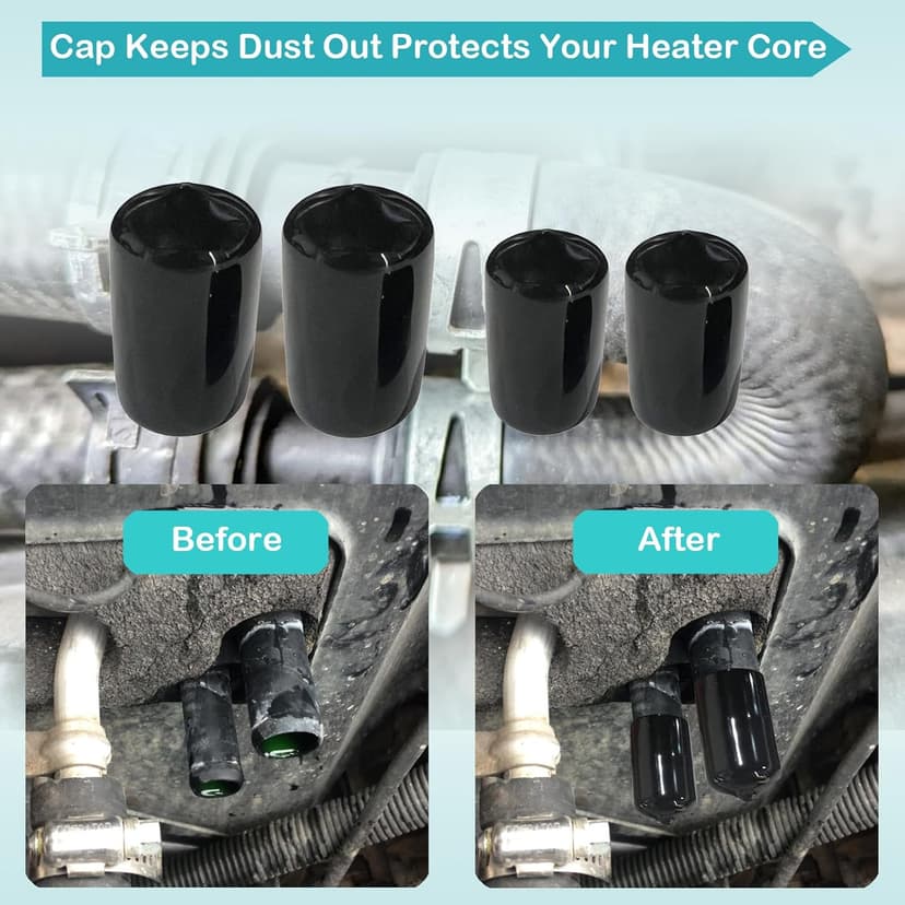 Engine Heater Core Bypass Kit with 5/8" 3/4" Hose,Compatible with GM Chevy Silverados Tahoes Yukons Honda Civic Ford Jeep,Replacement for 626-001,Universal Fit Most Common Leaking Failed Heater Core
