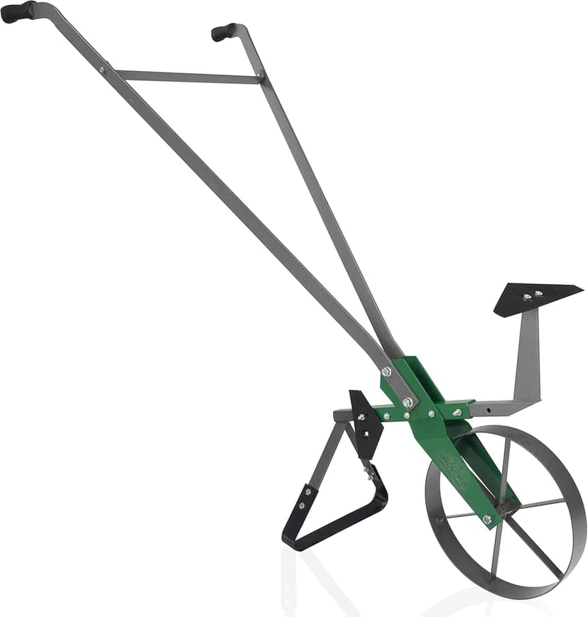 Varomorus High Wheel Cultivator, Self Cleaning Steel Single Wheel Hoe, Modular Plow Garden Tool for Gardening