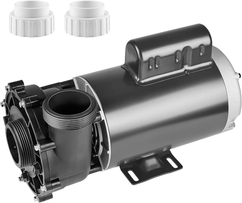 VEVOR 2 Speed SPA Pump, 56-Frame, AC 220-240V Hot Tub SPA Pump, 4HP/210GPM/65.61ft High Speed or 0.7HP/103GPM/16.07ft Low Speed, 2" Port 90° Rotational Interface for Hot Tub, Tested to UL Standards