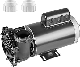 VEVOR 2 Speed SPA Pump, 56-Frame, AC 220V Hot Tub SPA Pump, 3 HP / 200 GPM / 65.61 ft High Speed or 0.4 HP / 100 GPM / 16.07 ft Low Speed, 2'' Port 90° Rotational Interface for Hot Tub