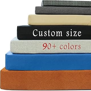 ROFIELTY Custom Size Bench Cushion for Indoor/Outdoor Patio Furniture/Window Seat 90+ Colors to Choose from, 70D High-Resilience Foam,Double Piping Outdoor Bench Cushion Waterproof