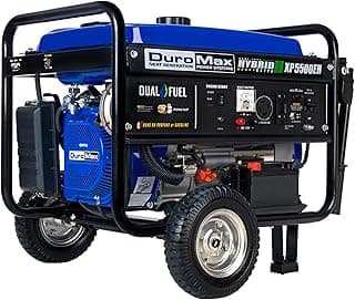 DuroMax XP5500EH 5,500-Watt Dual Fuel Portable Generator - Gas & Propane, Electric Start, RV & Emergency Ready