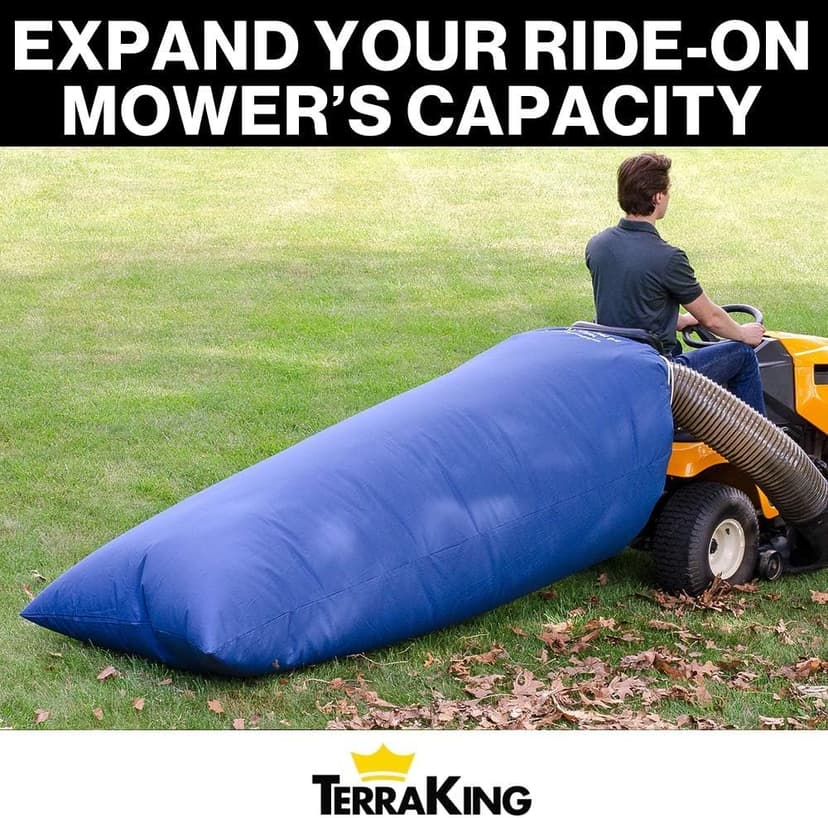Lawn Tractor Leaf Bag - 54 Cubic Foot Standard Leaf Bag - 120-inch Opening – for 2 Bag Material Collection Systems – Ride-On Lawnmowers - Heavy Duty Material – Fast & Easy Leaf Collection [LTLB95000]
