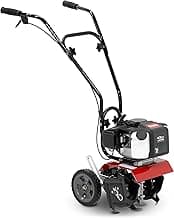 Toro 58601 Cultivator, 43cc 2-Cycle Engine, Adjustable Tilling Width 6-10”, Overhand Handlebars, 8” Max Cultivating Depth, Lightweight