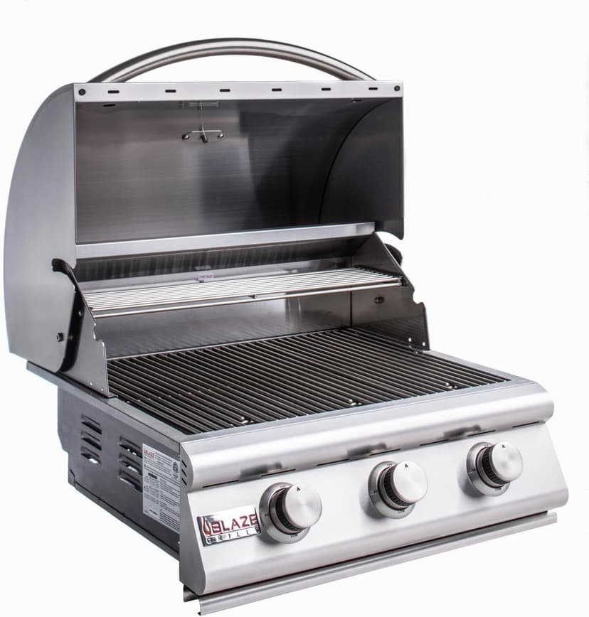 Blaze Grills LBM | 32-inch Outdoor Built-in Grill | 4-Burner Propane Drop in Grill | Commercial Grade Grilling Experience| Stainless Steel Outdoor BBQ | BLZ-4LBM-LP