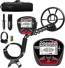 DR.ÖTEK Metal Detector for Adults Professional, Pinpoint Metal Detector Waterproof Gold and Silver, Higher Accuracy, Bigger LCD Display, Strong Memory Mode, 10" IP68 Coil, New Advanced DSP Chip