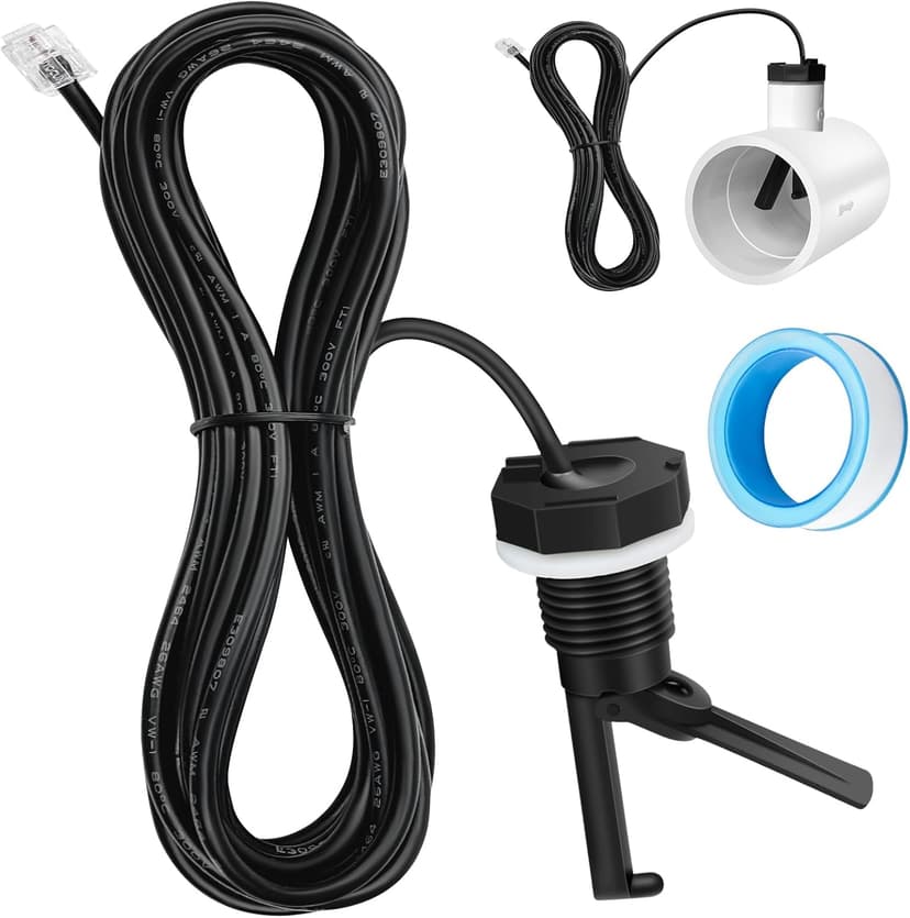 GLX-FLO-RP Flow Switch Assembly, Pool Flow Sensor Compatible with Goldline and Aquarite Salt Systems Pool Flow Switch with 15 ft. Cable