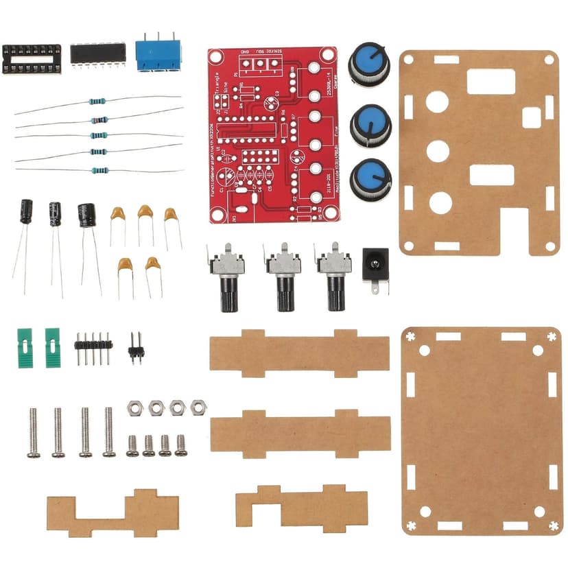 Signal Generator Kit, XR2206 Precise Function Signal Generator Frequency Module DIY Kit Sine Triangle Square Output Adjustable 1Hz-1MHz, 9-12V Direct Current Input(1 Piece)