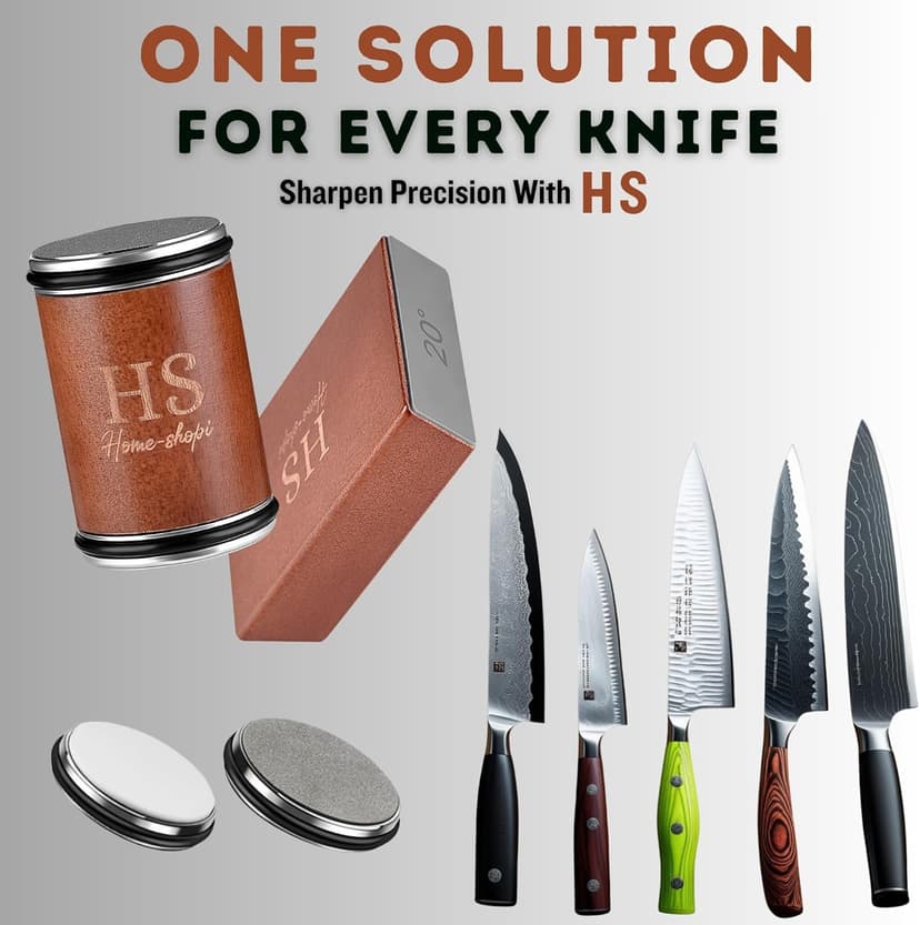 Rolling Knife Sharpener Kit with 2 Extra Discs (Diamond & Ceramic) - 15° & 20° Angles, Magnetic Knife Holder, Ideal for Kitchen, Pocket, Chef, and Hunting Knives