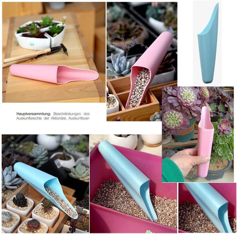 2 Pack Bonsai Soil Scoops Precision Potting Soil Scoop Far Reaching Hand Spreader Shaker Garden Cultivation Scoop for Digging Planting Transplanting Gardening Tool Seeds Fertilizer