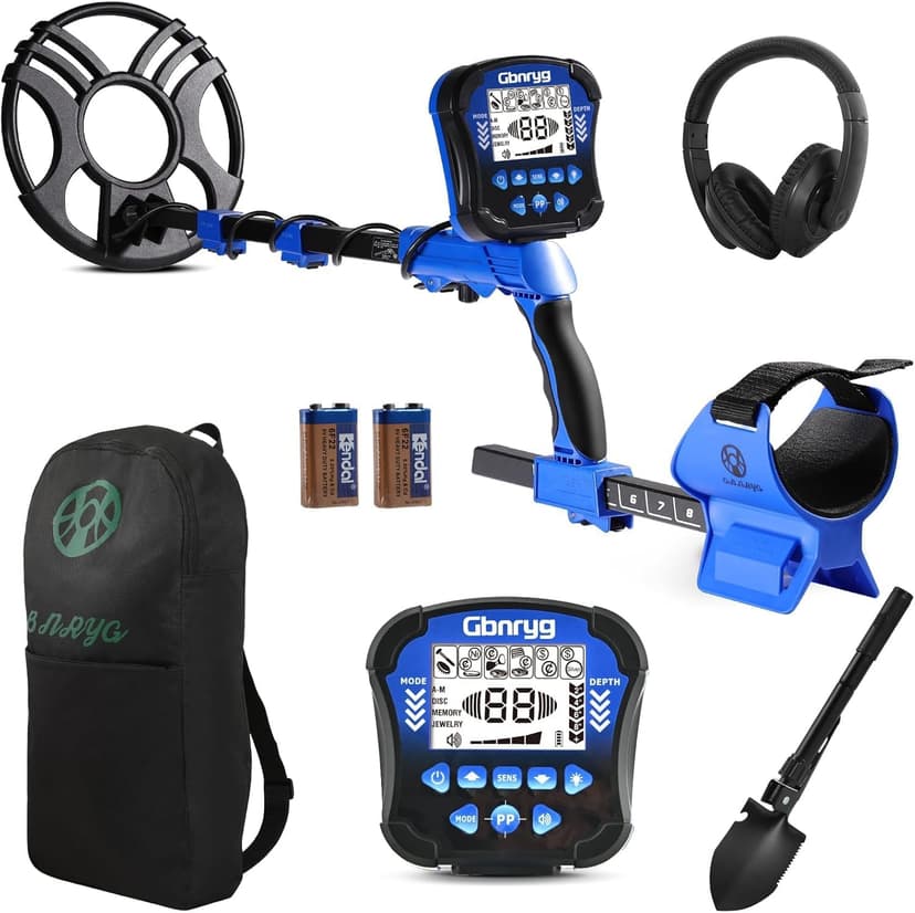 Metal Detector for Adults Waterproof-Professional Higher Accuracy Gold Detector with LCD Display,5 Mode,Advanced DSP Chip 12" Coil Metal Detector