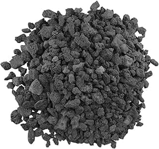 American Fireglass Medium Lava Rock, 1/2" - 1" | Use in Fireplace, Fire Pit or Bowl | Outdoor & Indoor Volcanic Rock for Natural Gas or Propane Fires | Decorative Landscaping | 10 lb Bag
