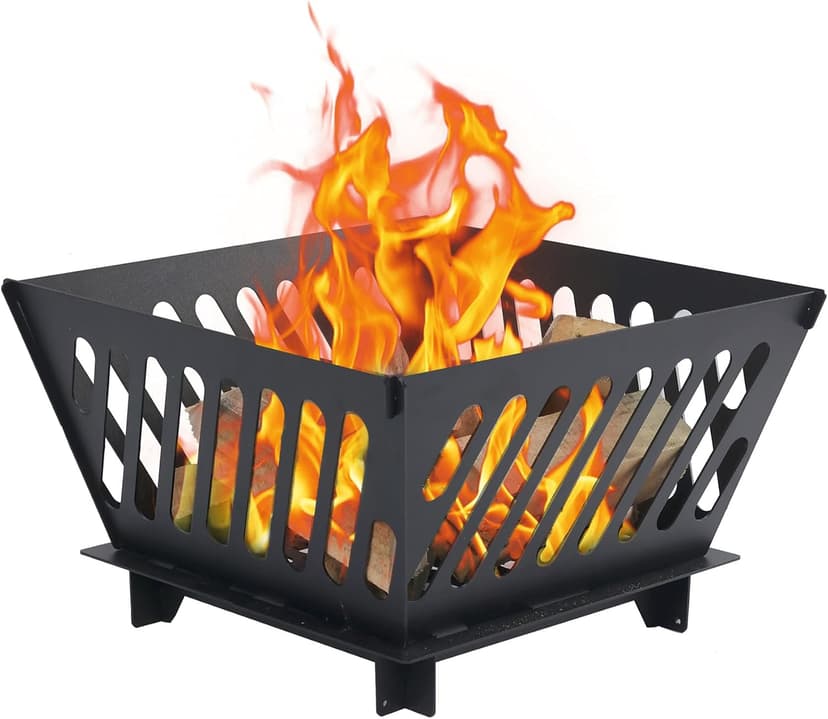 17 inch Portable Fire Pit for Outside Collapsible Plug Fire Pit Suitable for Camping, Picnics, Courtyards, Garden Bonfires and Outdoor Firewood with Storage Bag